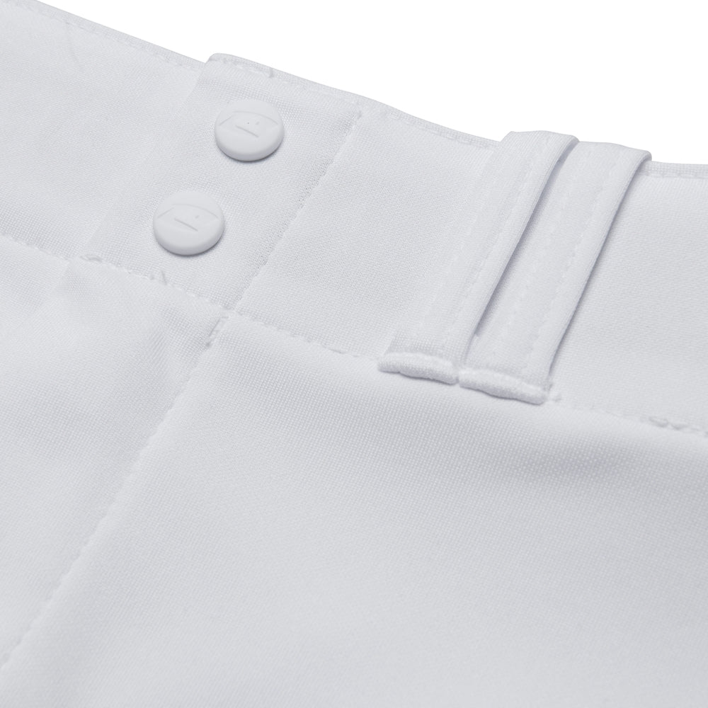 TRIPLE CROWN Knicker with Pipe - White Black Pipe - Youth - Small