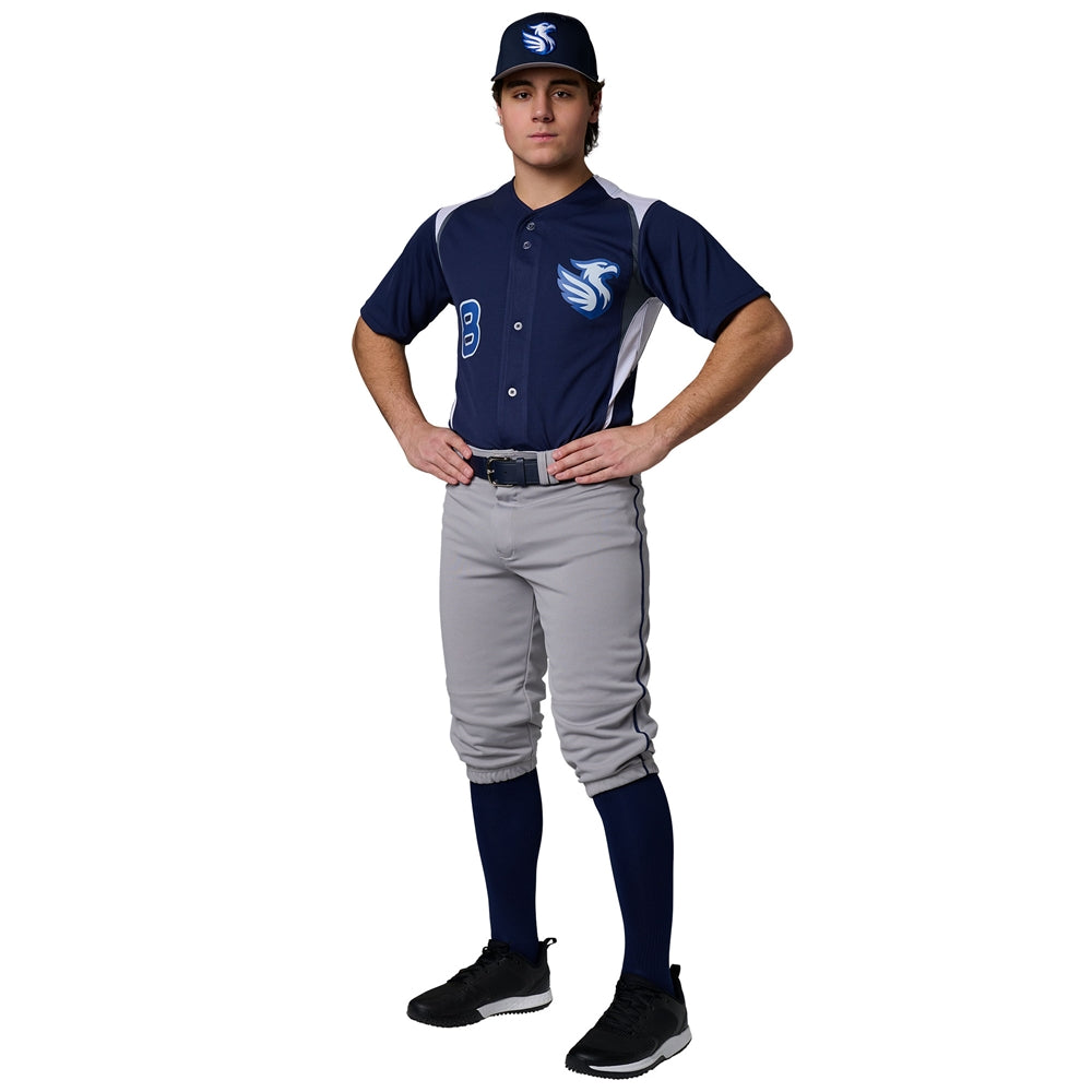 TRIPLE CROWN Knicker with Pipe - Grey Scarlet Pipe - Adult - Medium