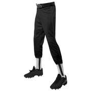 Performance Pull-Up Baseball Pant with Belt Loops Youth - Black - Youth - Medium