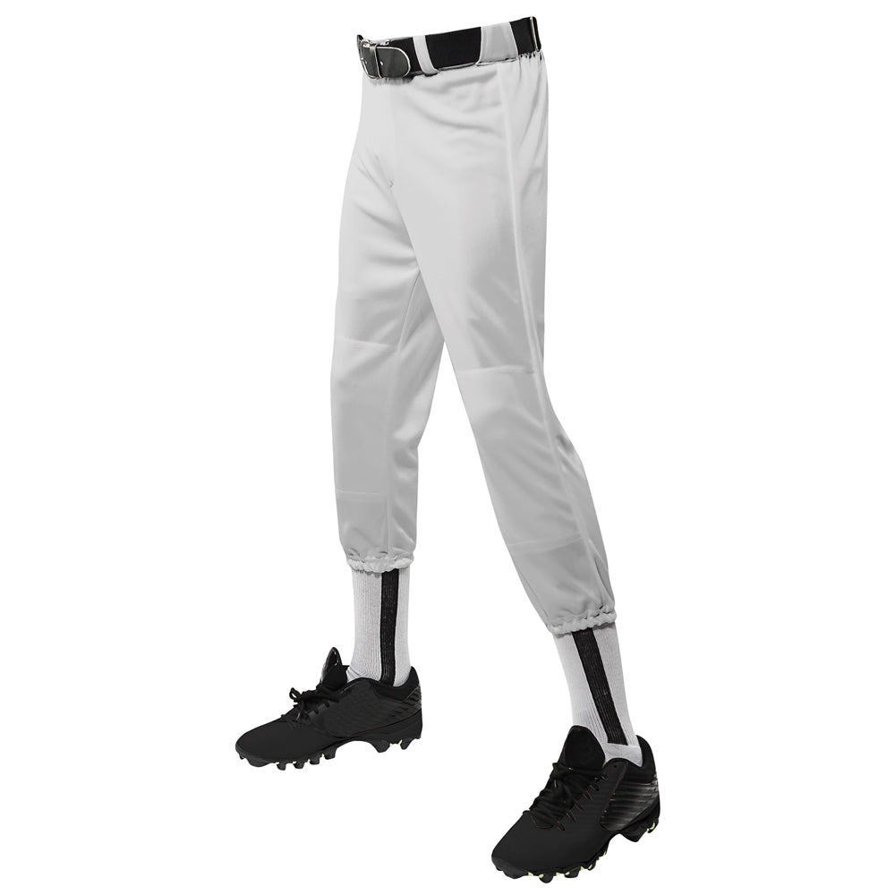 Performance Pull-Up Baseball Pant with Belt Loops Youth - Grey - Youth - Large