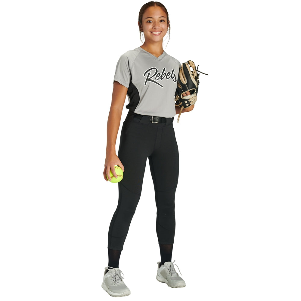 Zen Softball Pant - Black - Girls - Extra-Large