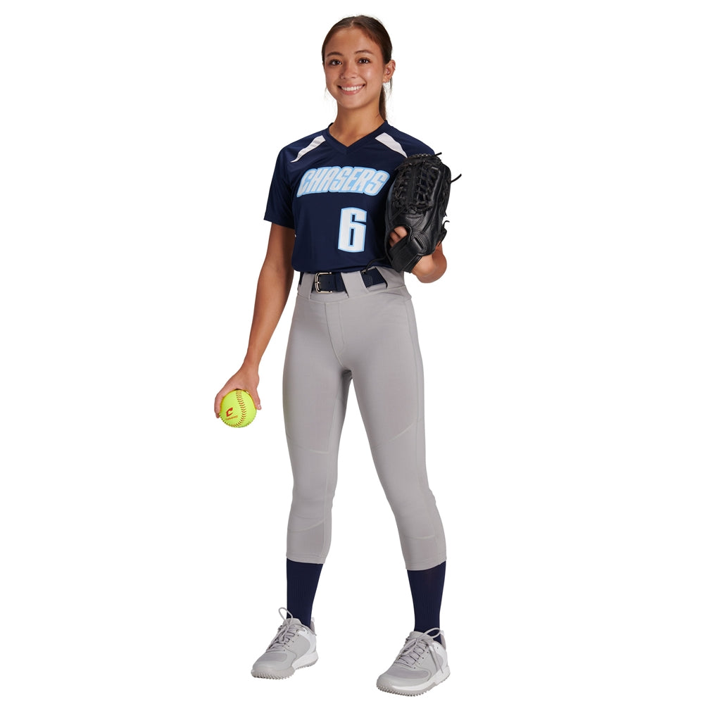 Zen Softball Pant - Grey - Girls - Medium