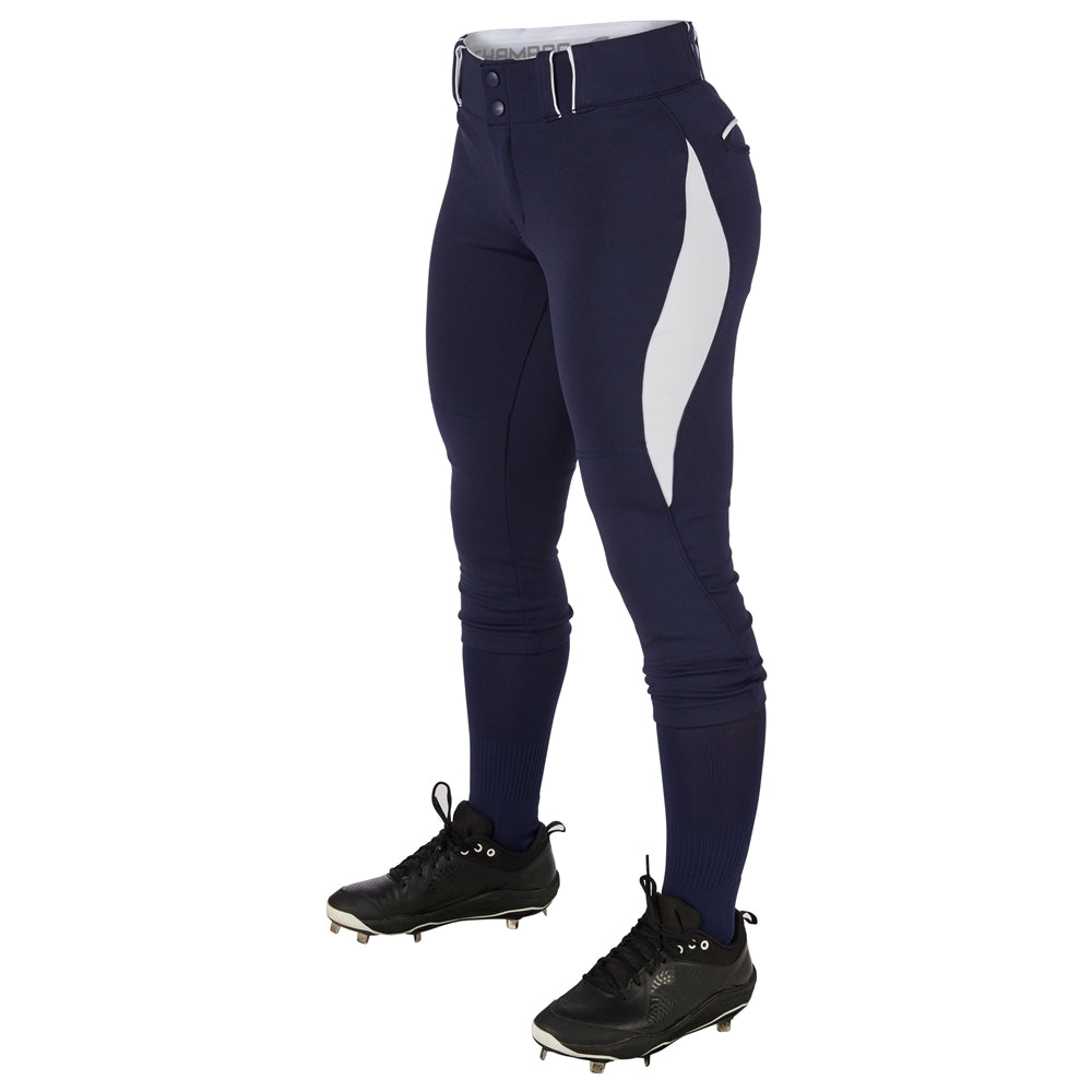Surge 2 color Softball Pant - Navy White - Womens - Medium