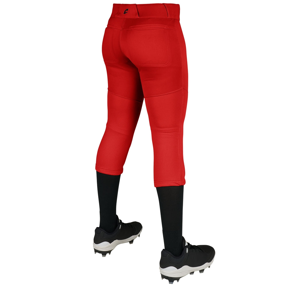 Pinnacle Pro Softball Pant - Scarlet - Girls - Extra-Large