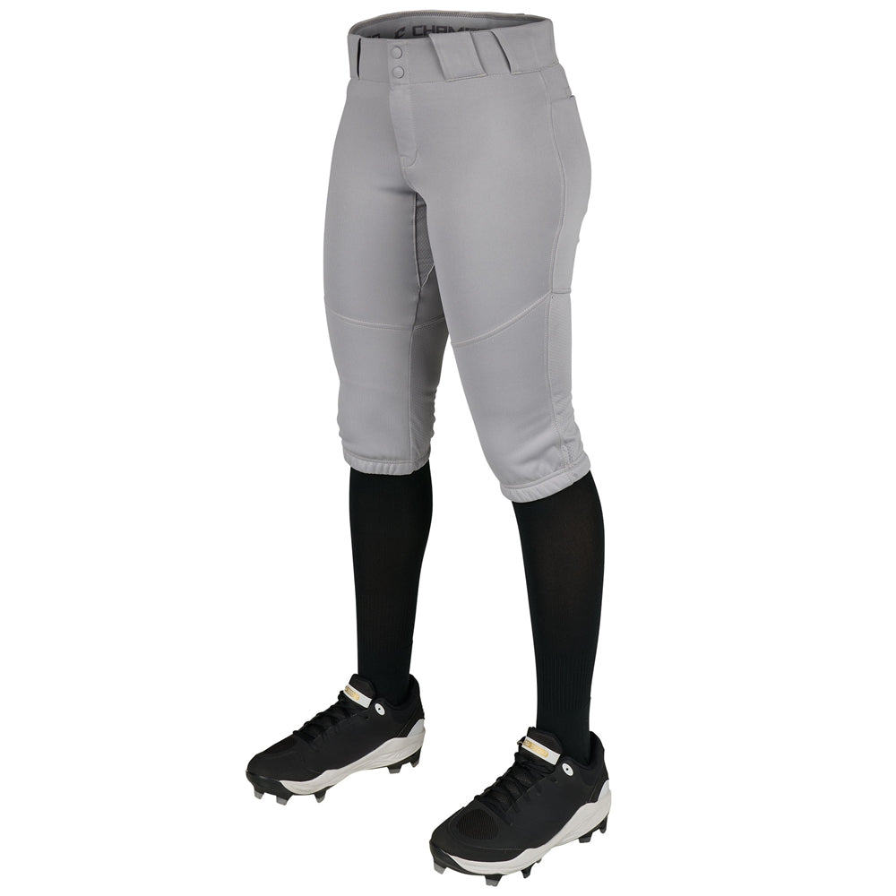 Pinnacle Pro Softball Knicker Pant - Grey - Womens - Large