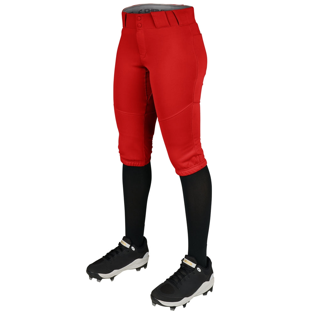 Pinnacle Pro Softball Knicker Pant - Scarlet - Womens - Small