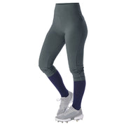 Hot Shot Yoga Style Softball Pant - Graphite - Womens - Extra-Small