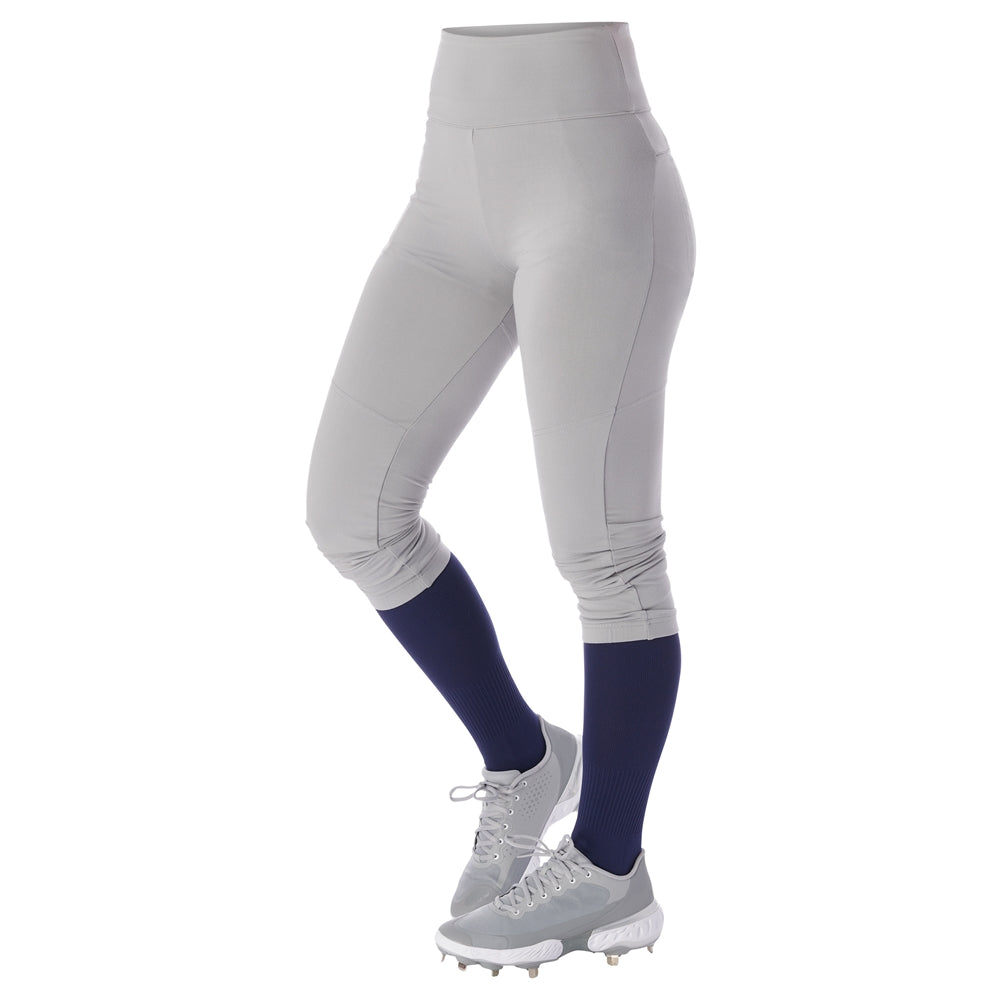 Hot Shot Yoga Style Softball Pant - Grey - Womens - Extra-Small