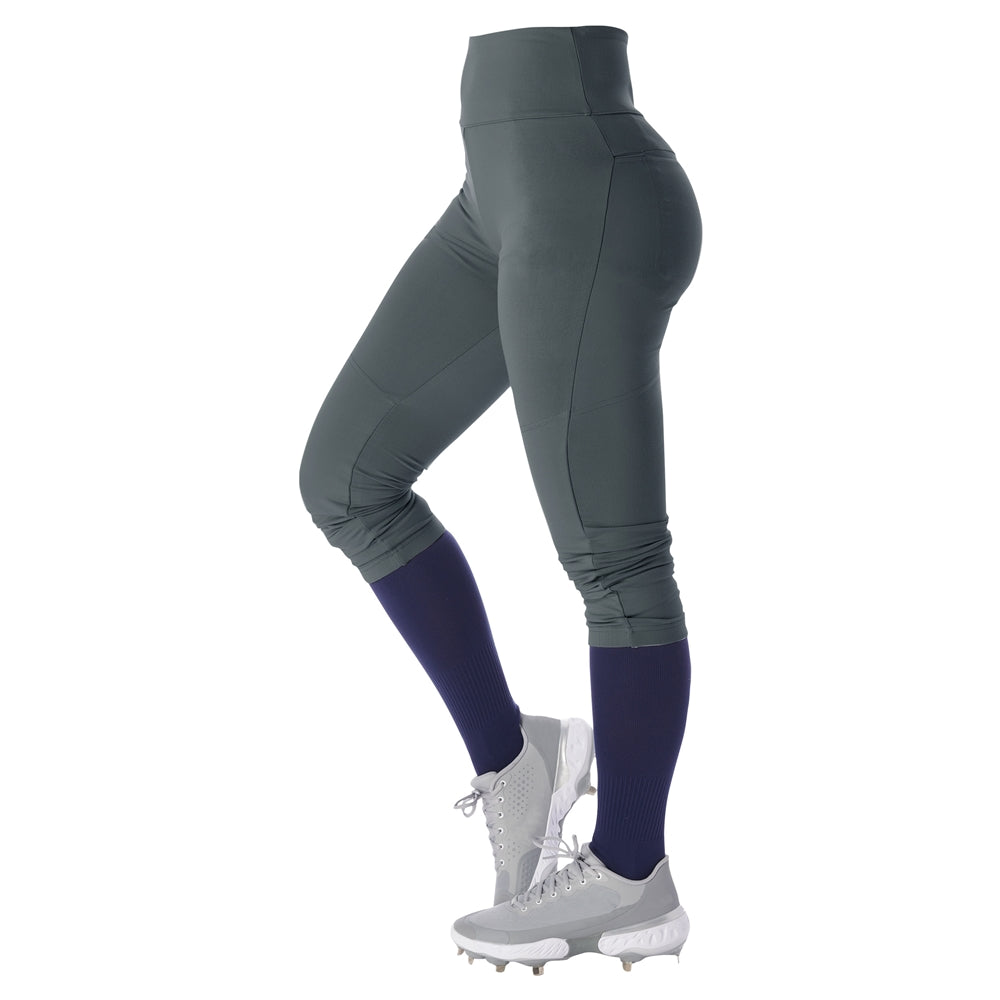 Hot Shot Yoga Style Softball Pant - Graphite - Womens - Medium