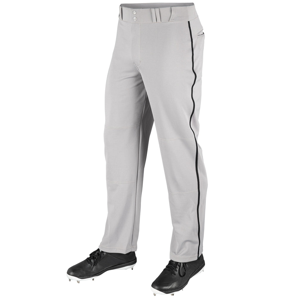 MVP Open Bottom Pant with Pipe - Grey Black - Adult - 3XL