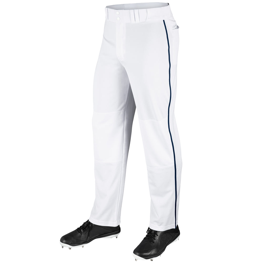 MVP Open Bottom Pant with Pipe - White Navy - Adult - 3XL