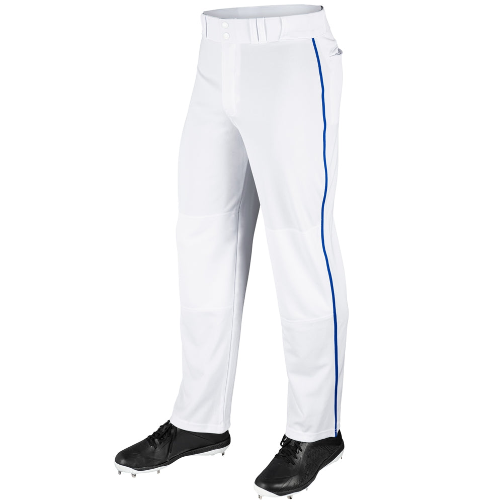 MVP Open Bottom Pant with Pipe - White Royal - Adult - 4XL