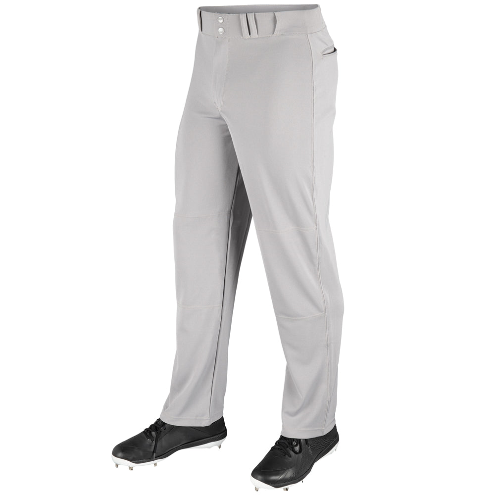 Open Bottom Relaxed Fit Baseball Pant - Grey - Adult - Large