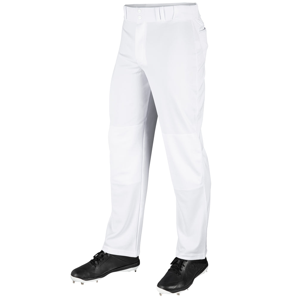Open Bottom Relaxed Fit Baseball Pant - White - Adult - Extra-Large