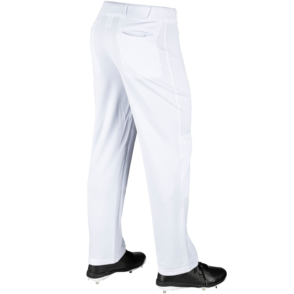 Open Bottom Relaxed Fit Baseball Pant - White - Youth - Extra-Small