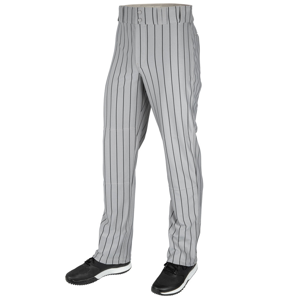 Triple Crown 2.0 Open-Bottom Pinstripe - Grey Black - Adult - 3XL
