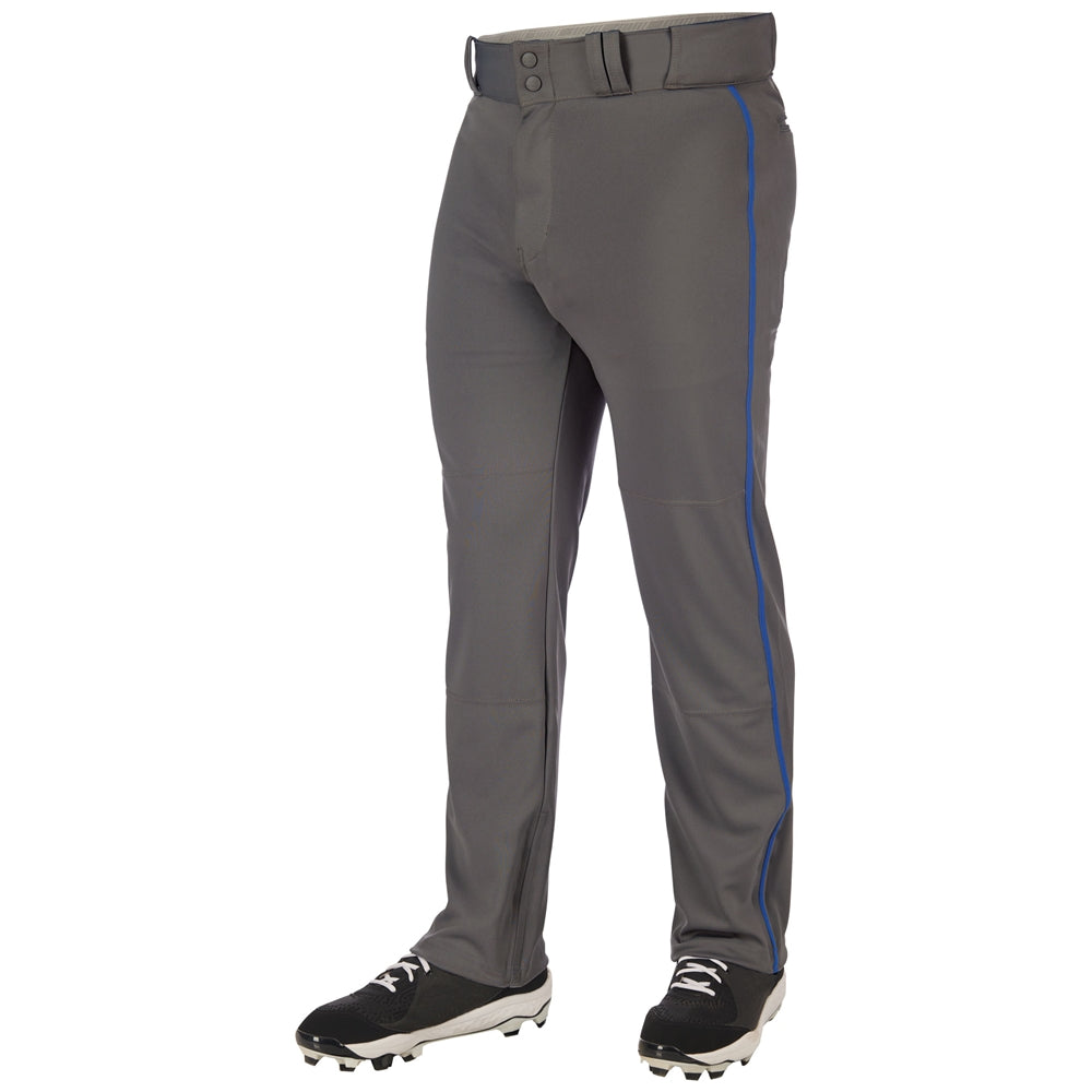 Triple Crown 2.0 Open Bottom with Braid - Graphite Royal - Adult - Small