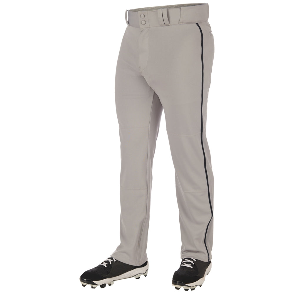 Triple Crown 2.0 Open Bottom with Braid - Grey Black - Adult - Small
