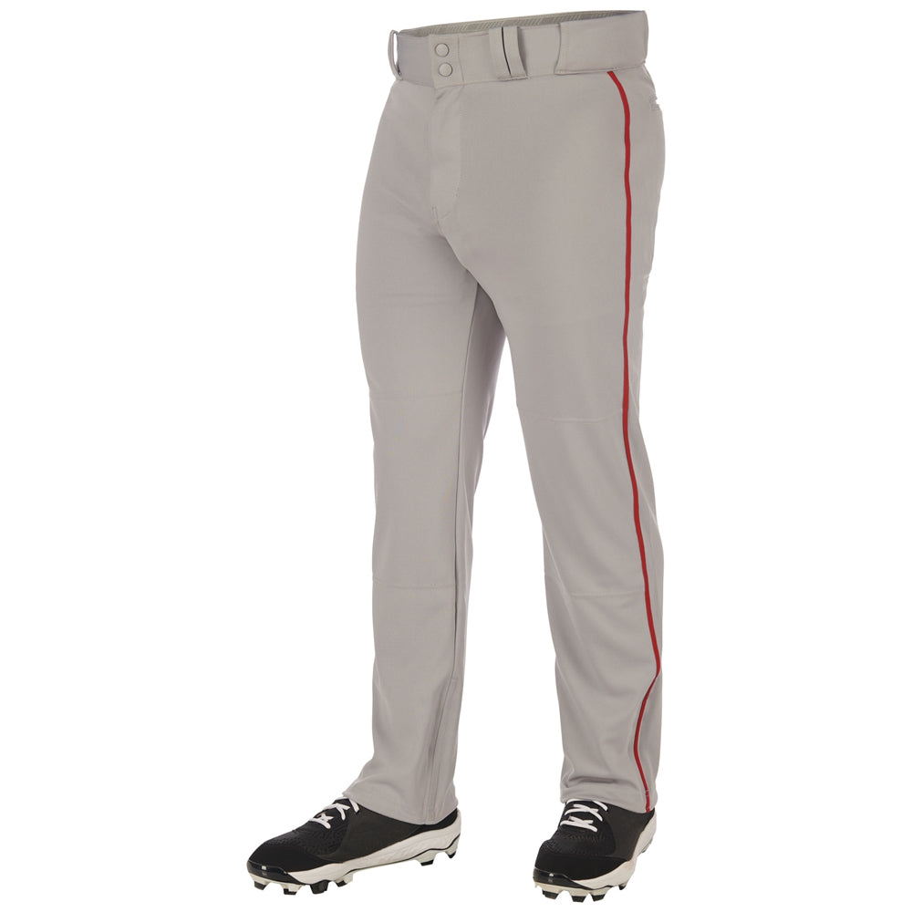Triple Crown 2.0 Open Bottom with Braid - Grey Scarlet - Adult - Extra-Large
