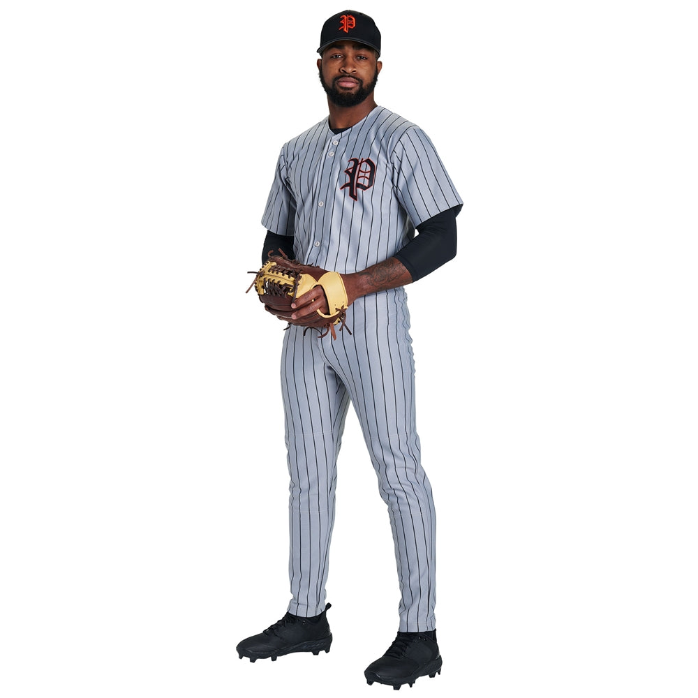 Triple Crown 2.0 TAPERED PINSTRIPE - White Black - Adult - Large