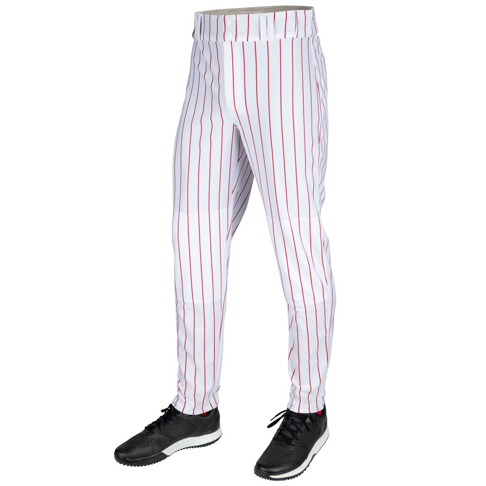 Triple Crown 2.0 Tapered Pinstripe - White Scarlet - Adult - Medium