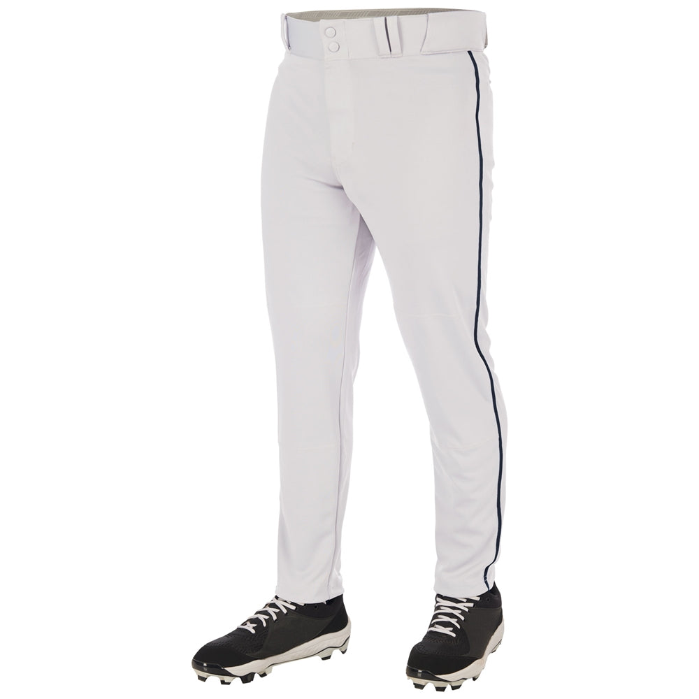 Triple Crown 2.0 Tapered Bottom with Braid - White Navy - Adult - 3XL