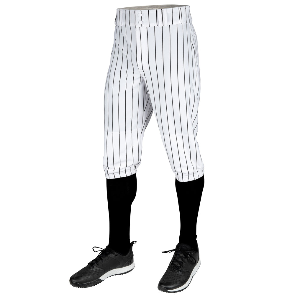 Triple Crown 2.0 Knicker Pinstripe - White Black - Youth - Extra-Small