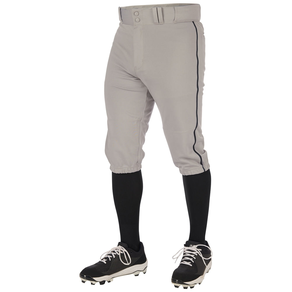 Triple Crown 2.0 Knicker with Braid - Grey Black - Youth - Extra-Large