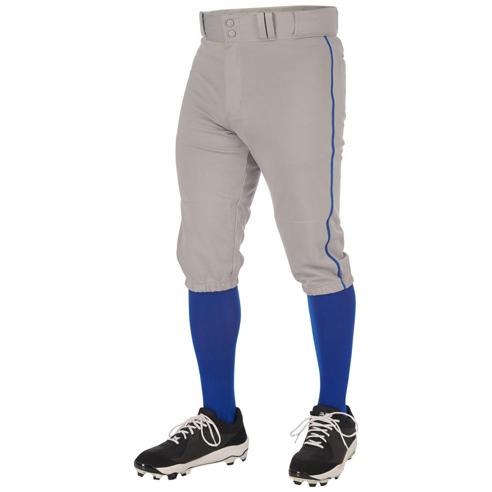 Triple Crown 2.0 Knicker with Braid - Grey Royal - Youth - Medium