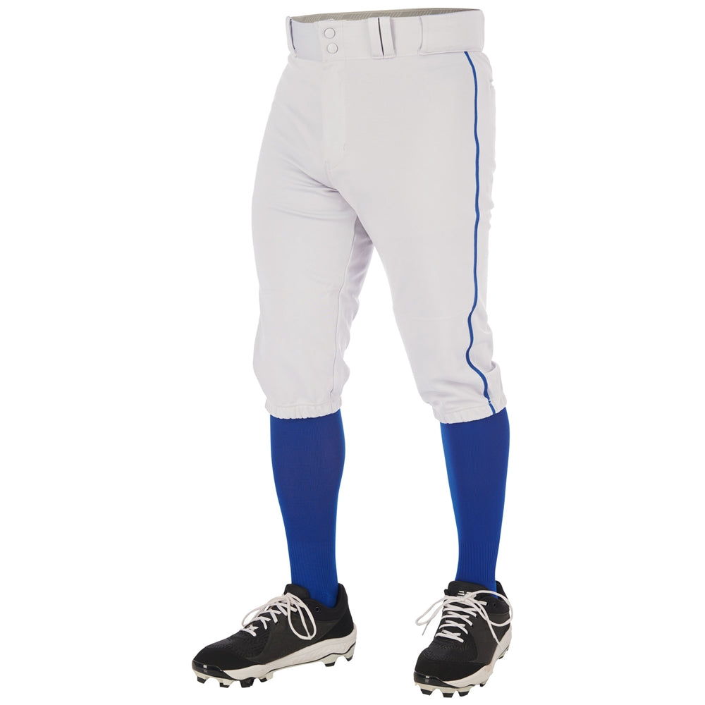 Triple Crown 2.0 Knicker with Braid - White Royal - Youth - Extra-Large