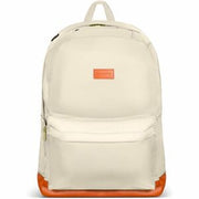 Champs Vintage Carrying Case (Backpack) for 11&amp;quot; to 15.6&amp;quot; Water Bottle, Notebook, Tablet, Glasses, Earphone, Travel - Ivory