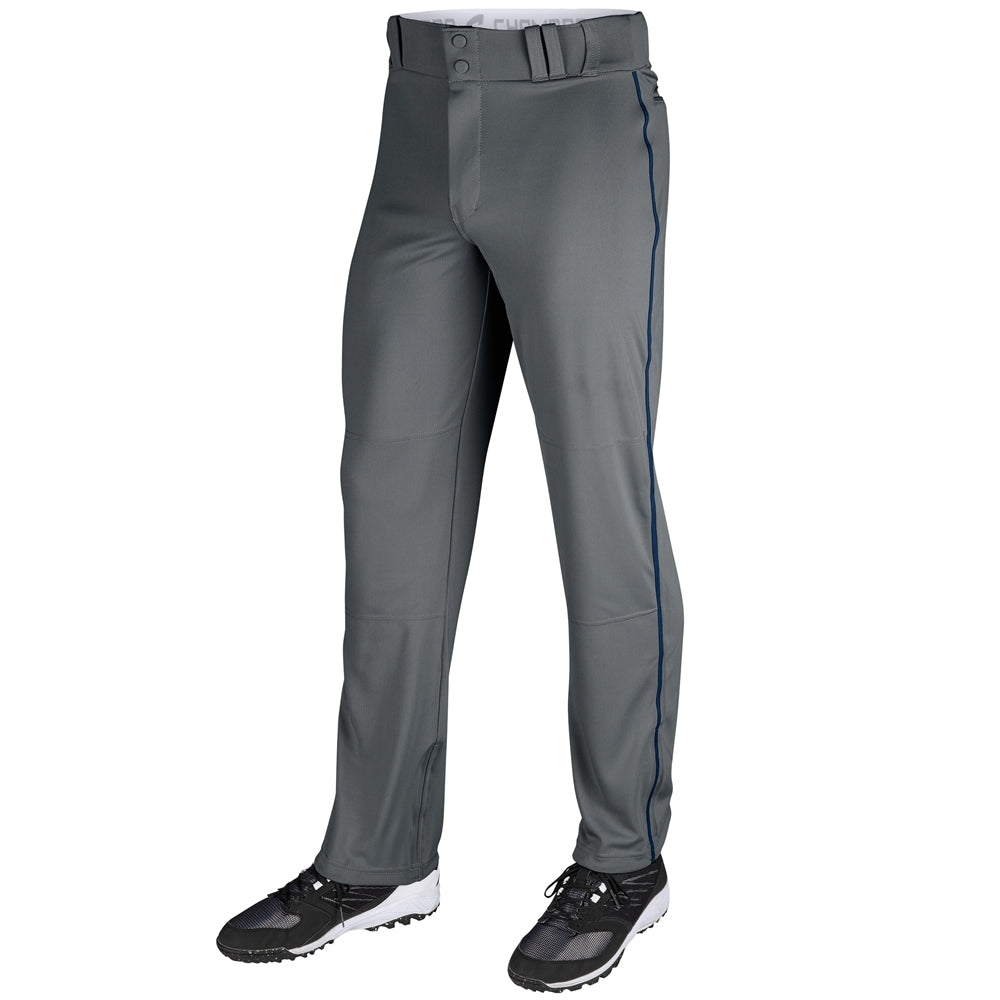 Triple Crown Open Bottom Pant with Pipe - Graphite Navy Pipe - Adult - XXLarge