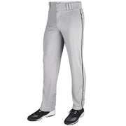 Triple Crown Open Bottom Pant with Pipe - Grey Black Pipe - Youth - Extra-Large
