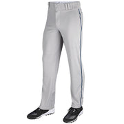Triple Crown Open Bottom Pant with Pipe - Grey Navy Pipe - Youth - Small