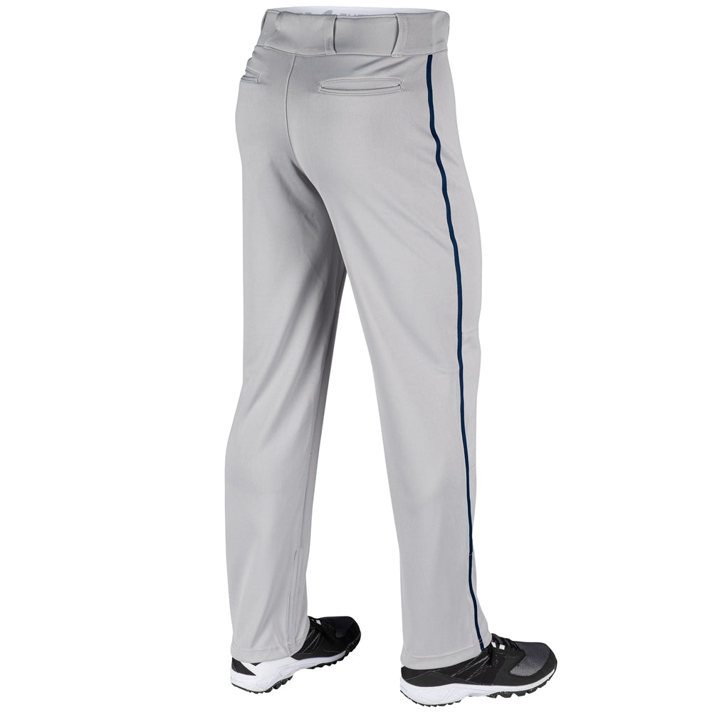 Triple Crown Open Bottom Pant with Pipe - Grey Navy Pipe - Youth - Small