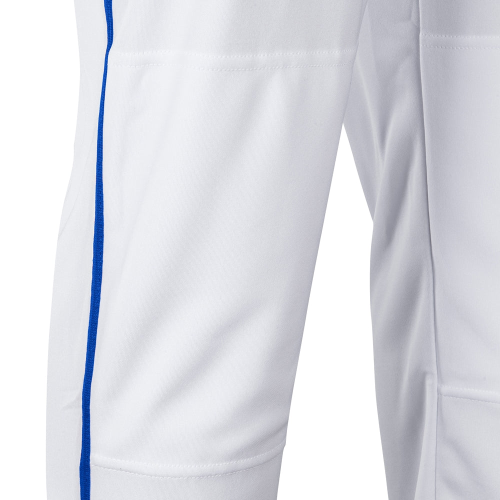 Triple Crown Open Bottom Pant with Pipe - White Royal Pipe - Adult - Medium