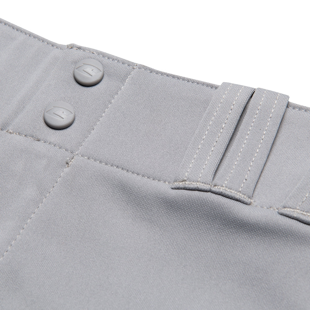 Triple Crown Open Bottom Pant with Pipe - Grey Navy Pipe - Youth - Small