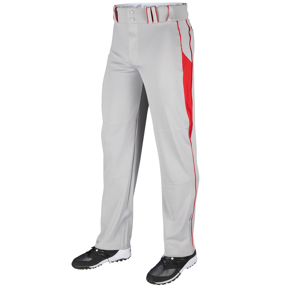 Triple Crown Baseball Pant - Grey Scarlet - Youth - Medium