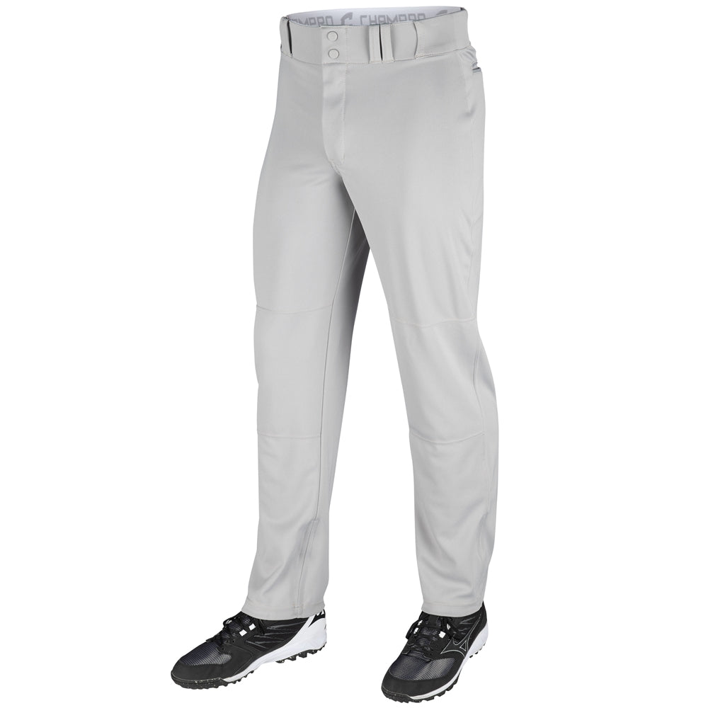 TRIPLE CROWN Open Bottom Pant - Grey - Youth - Small