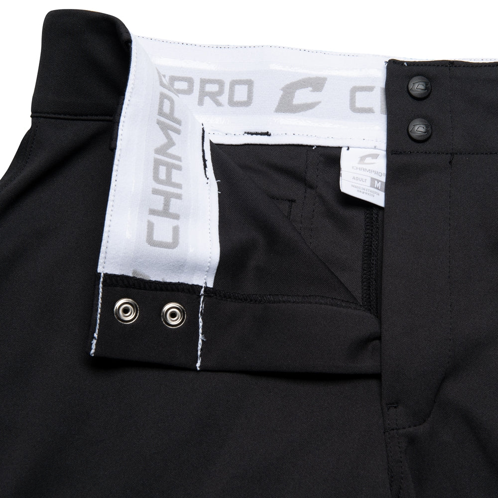 Dugout Baseball Pant - Black - Adult - Medium