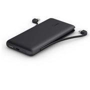 Belkin Power Bank  BoostCharge Plus 10k MAh Portable Charger W/Integrated Lightning Cable & USB-C Cable - iPhone Charger - Battery Pack for iPhone 16