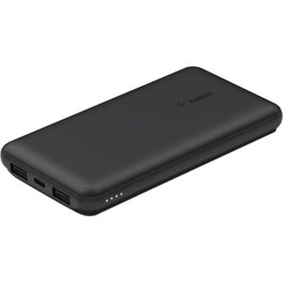 Belkin Portable Charger  USB-C Power Bank 10k W/ 1 USB-C and 2 USB-a Ports with USB-a to USB-C Cable for iPhone 16  16 Plus  16 Pro  16 Pro Max  Samsu