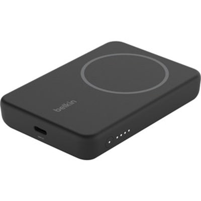 Belkin - BoostCharge Magnetic Wireless Power Bank 5K + Stand, 12.5W - Black