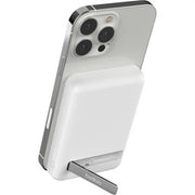 Belkin - BoostCharge Magnetic Wireless Power Bank 5K + Stand, 12.5W - White