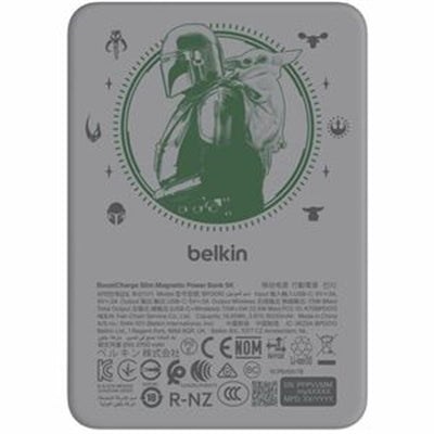 Belkin BoostCharge Slim Magnetic Power Bank 5K, The Mandalorian &amp; Grogu