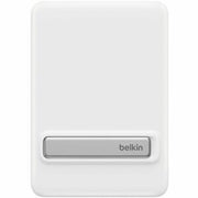 Belkin BoostCharge Slim Magnetic Power Bank 5K with Qi2, White, Kickstand