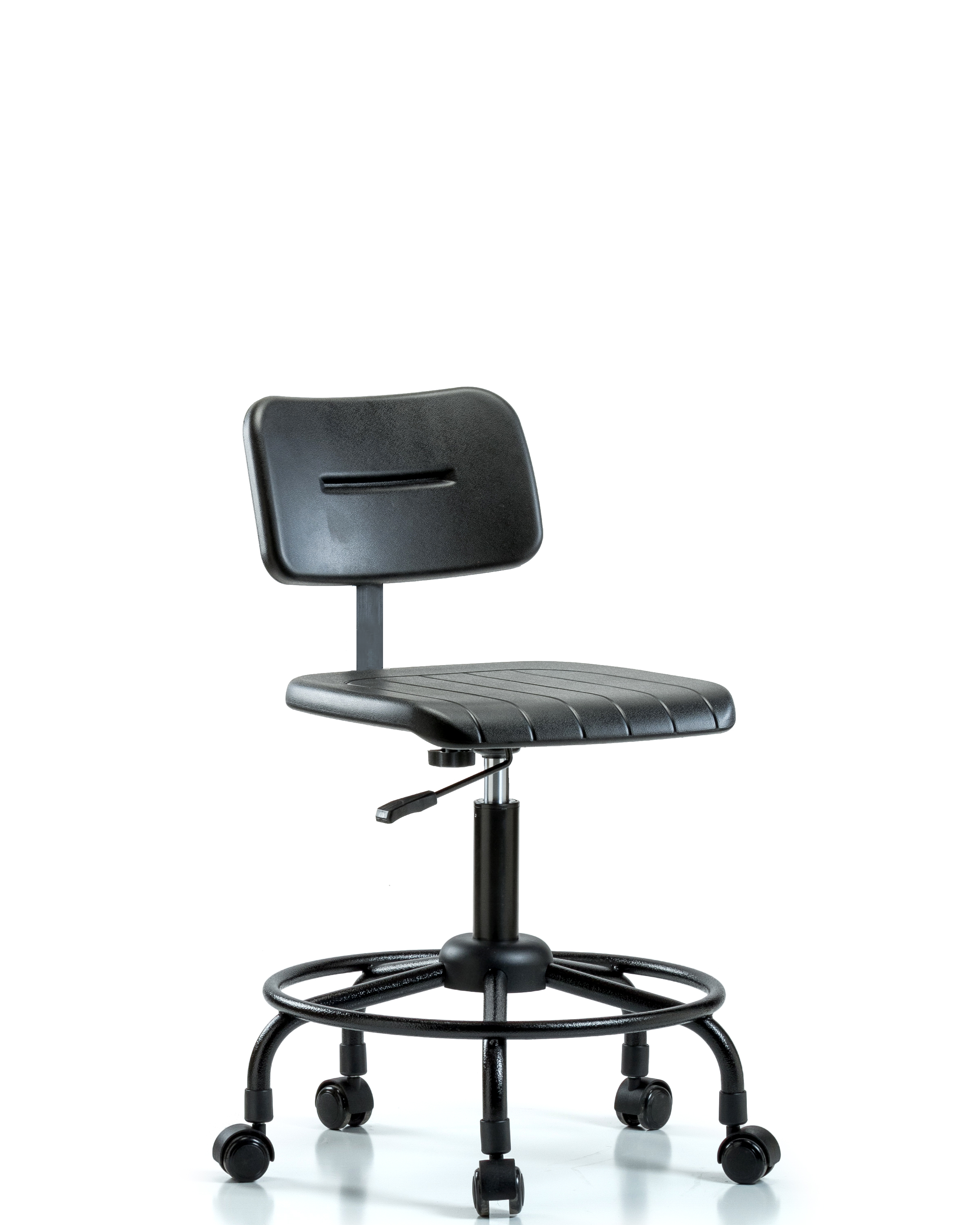 Core Polyurethane Chair - Desk Height with Round Tube Base and Casters
