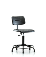 Core Polyurethane Chair - Medium Bench Height with Round Tube Base and Stationary Glides