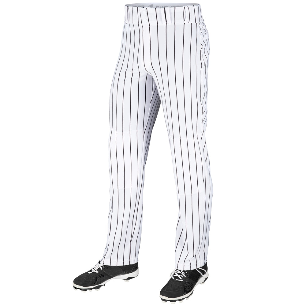 Triple Crown Pinstripe OB Pant - White Black - Adult - Medium