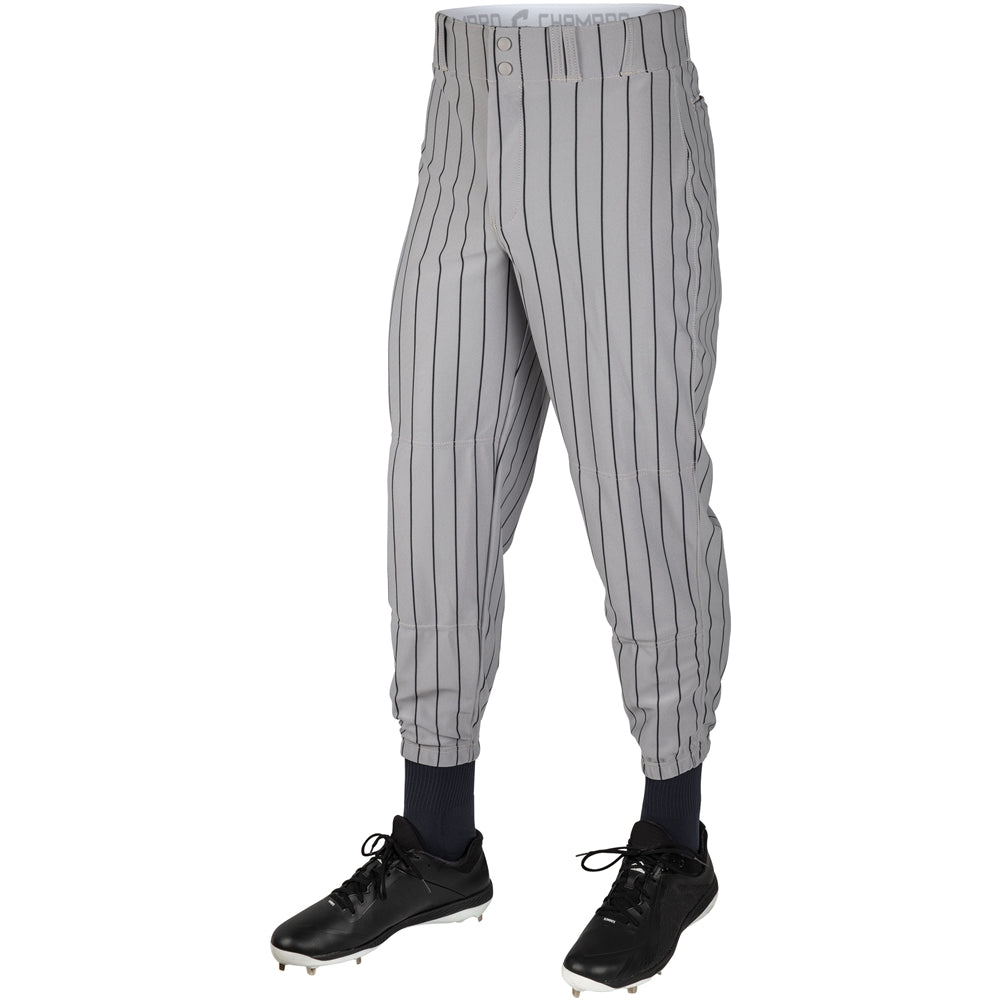 CLOSER Pin Stripe Baseball Pant - Grey Navy Pin - Youth - Extra-Small